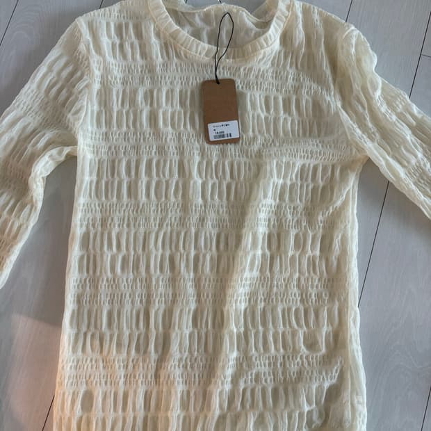 지니시스루 긴팔티 노브랜드 빈티지 셀렉제품 레이어드 긴팔티