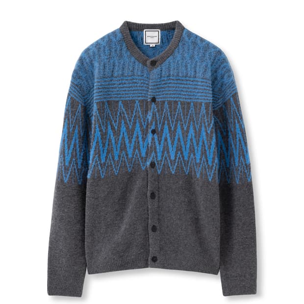 [구매] 우영미 / 25fw 그레이 지그재그 니트 가디건 46