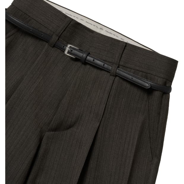 [새상품]STU 크리즈 벨트 슬랙스 차콜