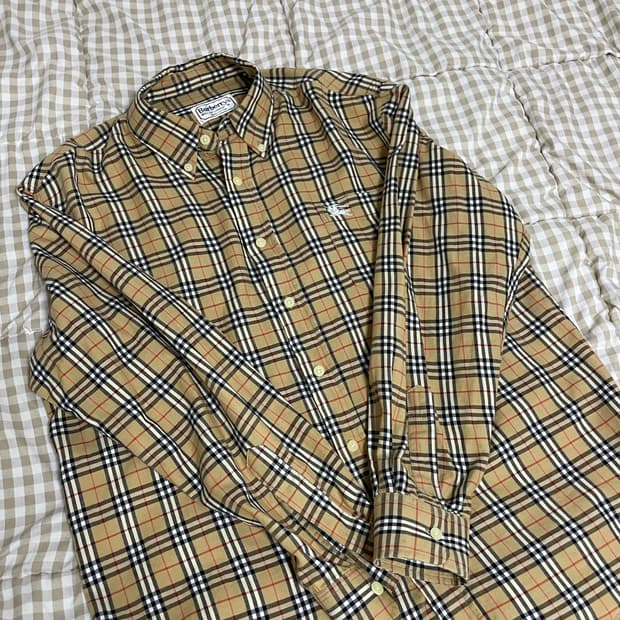 버버리스 체크셔츠