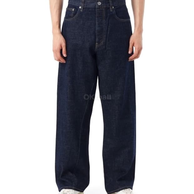 선플라워 와이드트위스트 데님 인디고 블루 32사이즈