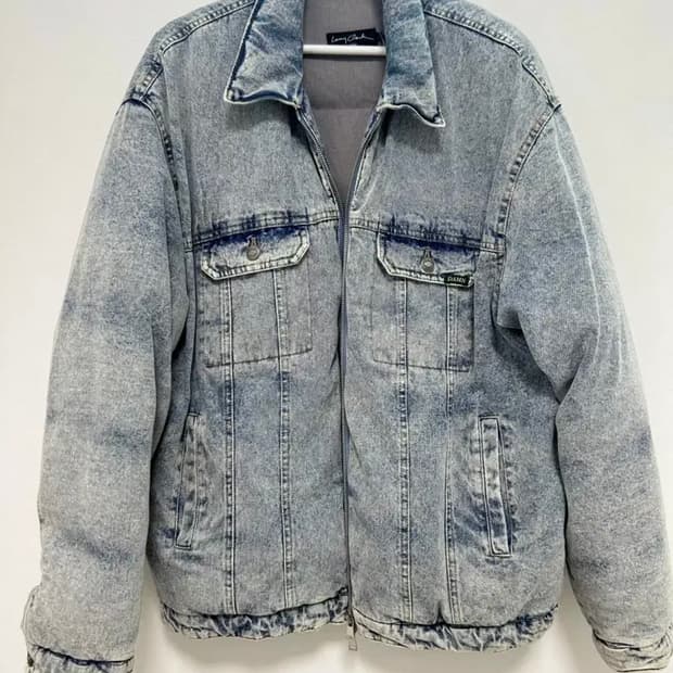 발렌시아가 맛 Lany Clark 데님 트러커 패딩 L -XL