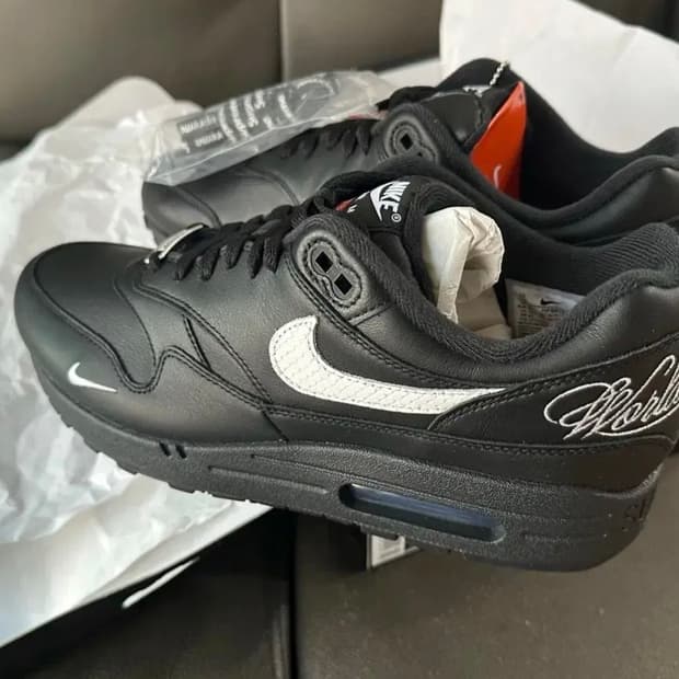 슈프림 에어맥스1 블랙 275