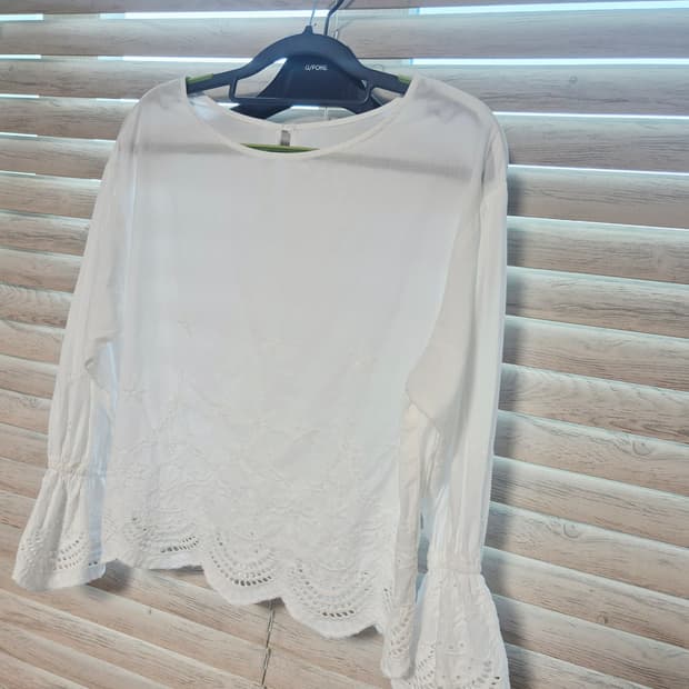 GU면레이스블라우스 