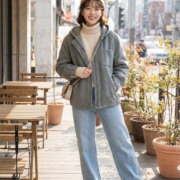 크로커다일 핸드메이드 후드 숏 자켓_95