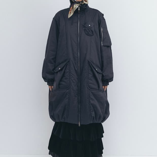 open yy 오픈와이와이 봄버 자켓 롱 코트 카고 코튼