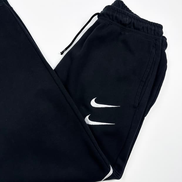 나이키 더블스우시 블랙 조거팬츠 (L)