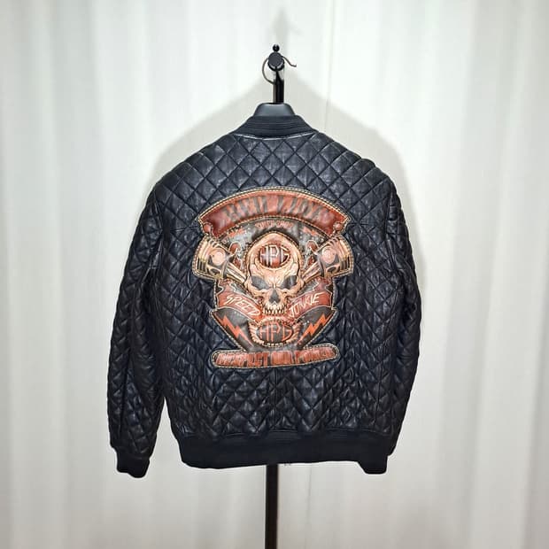 (택포) 퀼팅 양가죽 커스텀 자켓 L B761