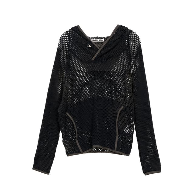 [1/2] HYEIN SEO Spray-Dyed Mesh Hoodie