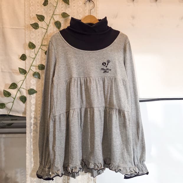 일체형 캉캉 목폴라 슬리브