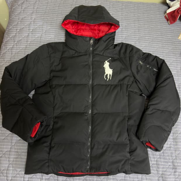 폴로 빅포니 후드 패딩