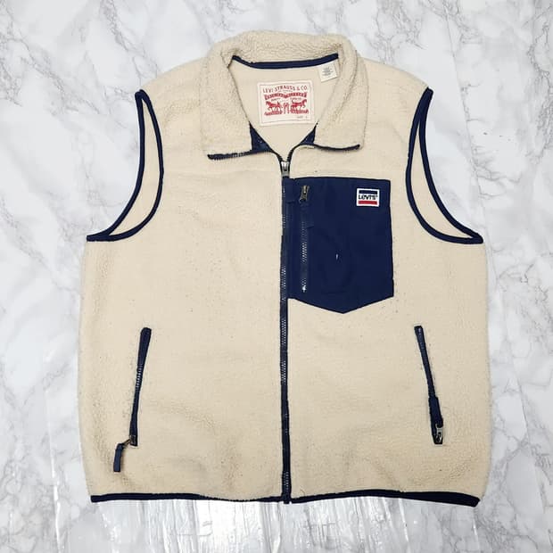 리바이스 후리스 조끼 자켓 베스트