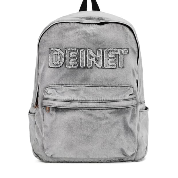 다이닛 deinet 로고 데님 백팩 블랙