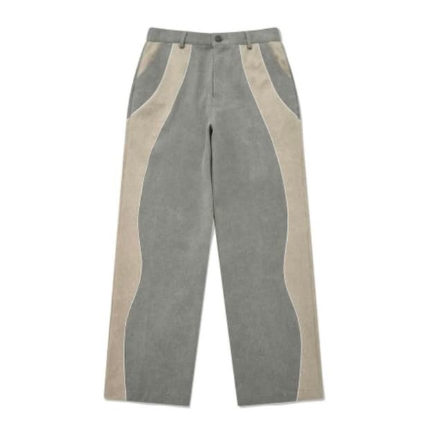 PHOS333 커브드 팬츠 라이트 카키