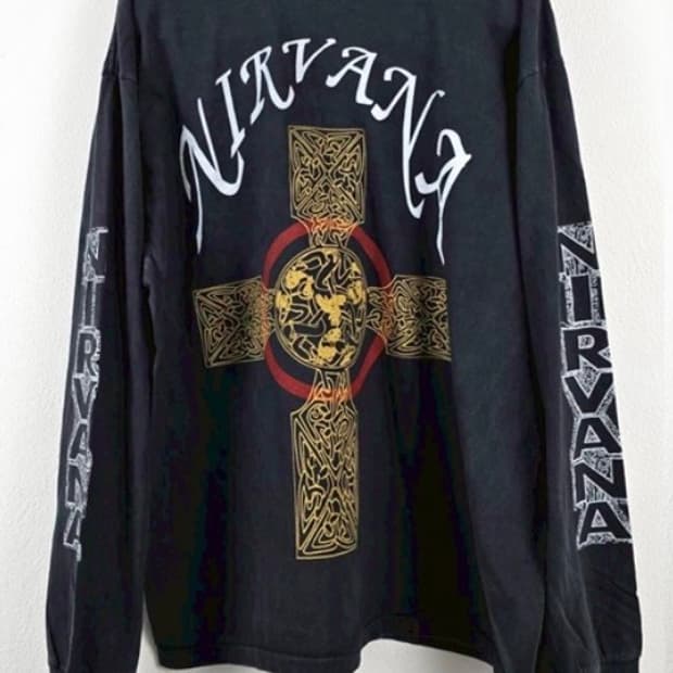 (rep) 빈티지 너바나 밴드 페이딩 롱슬리브cr