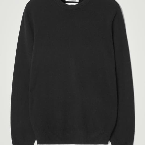 [S] 코스 심리스 캐시미어 크루넥 니트