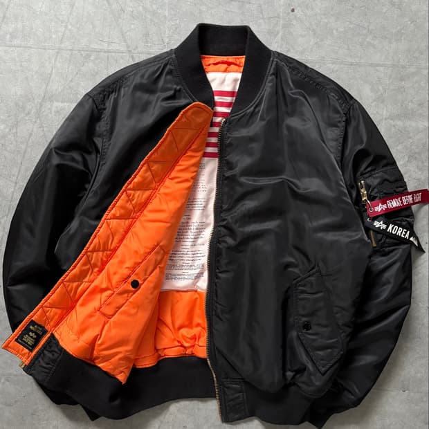 Alpha Industries 알파인더스트리 리버시블 MA-1 봄버 자켓