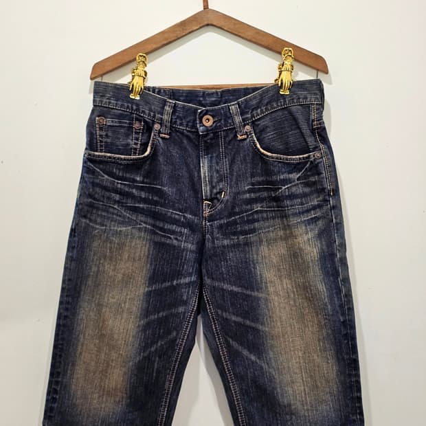 00's EDWIN 워싱 신치백 버뮤다팬츠