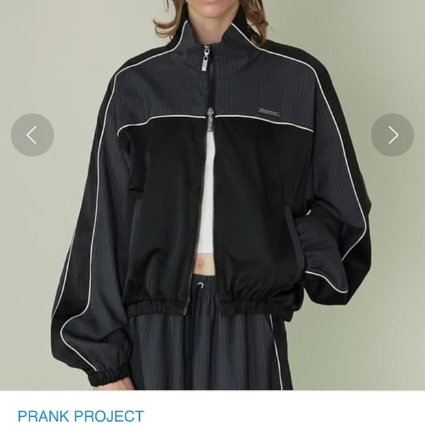 PRANK PROJECT 크롭 블루종 점퍼