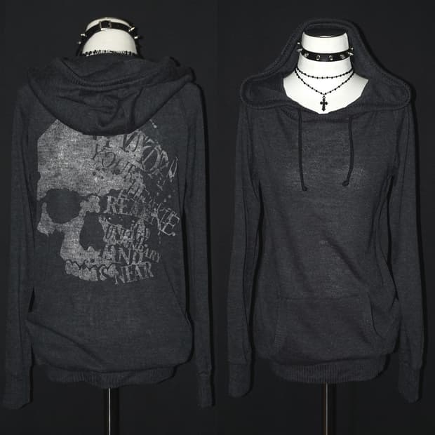(heaven and earth) 00's punk hoodie