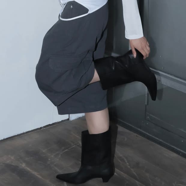 이크닉004 sharptoemiddleboots스틸레토미들부츠240245