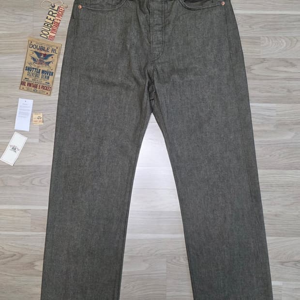 RRL 빈티지파이브포켓 올리브 셀비지 30/30