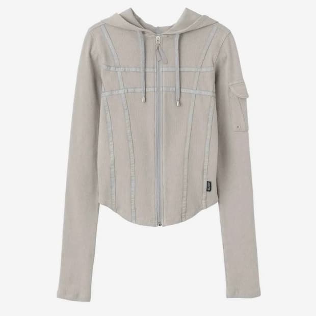 Washed Bondage Hoodie Washed Gray