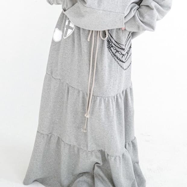 샵페어리 맥시 져지 스커트