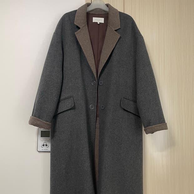 VEUX ETRE 투톤 핸드메이드 롱코트 66