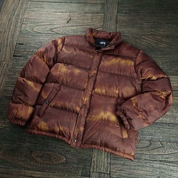 [스투시] 덕다운 오로라 푸퍼 다운 숏패딩 자켓 P01425