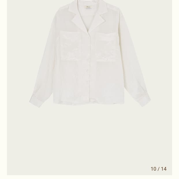 Ribbonbit 리본빛 maze pocket blouse lvory