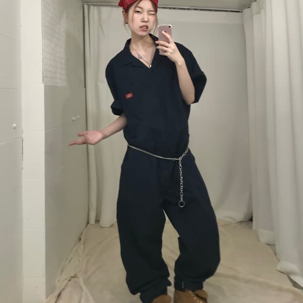 🏭 디키즈 네이키 하프 점프수트