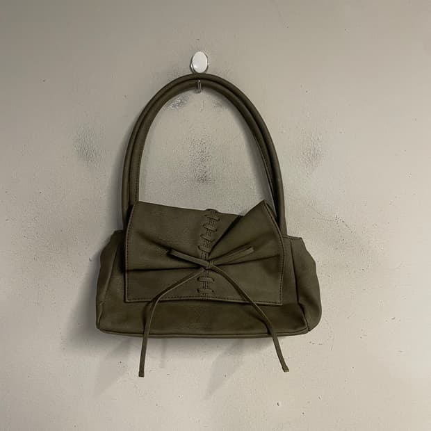 LILY BROWN ribbon shoulder bag 