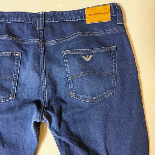 알마니 진청바지 데님 36