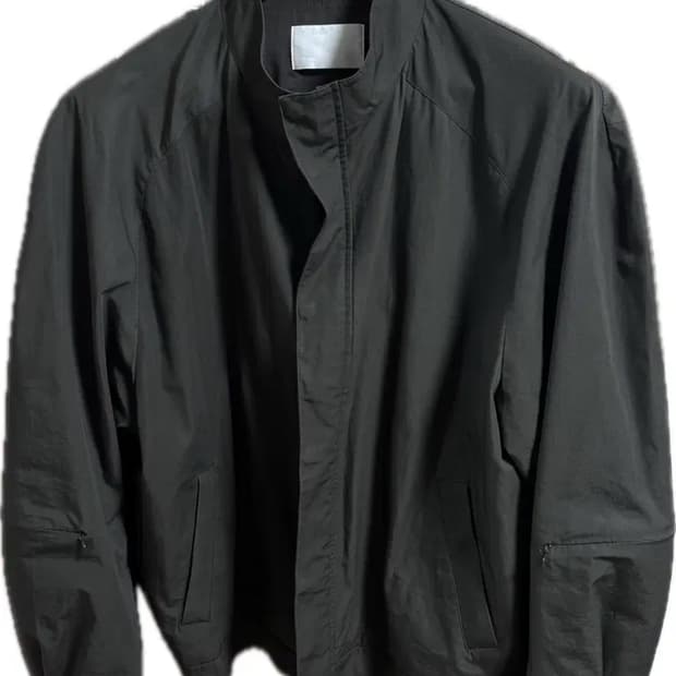 아모멘토 래글런 코튼 집 자켓 브라운 L