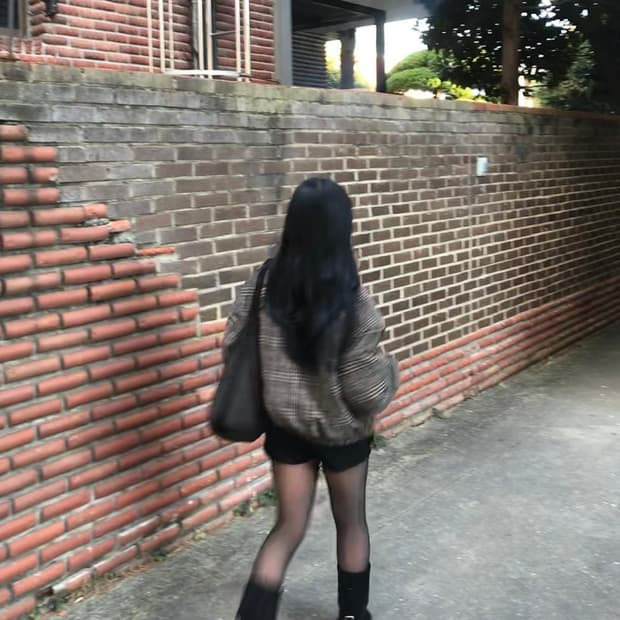 에잇세컨즈 빈티지맛 체크 자켓