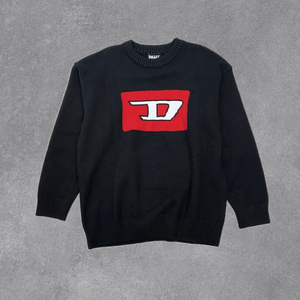 Diesel 빅로고 니트