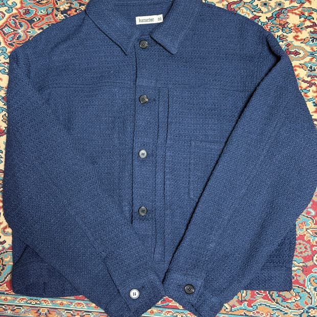 카락터 Weave trucker jacket / Navy 00사이즈