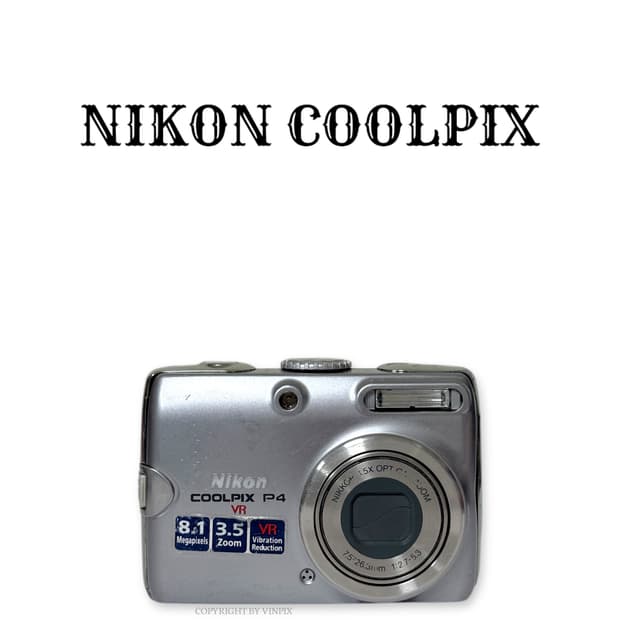 니콘 쿨픽스 P4(coolpix p4) 빈티지 디지털 카메라 디카