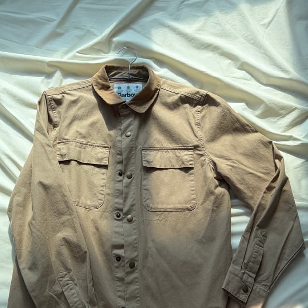 바버 베이지 셔츠 자켓 m