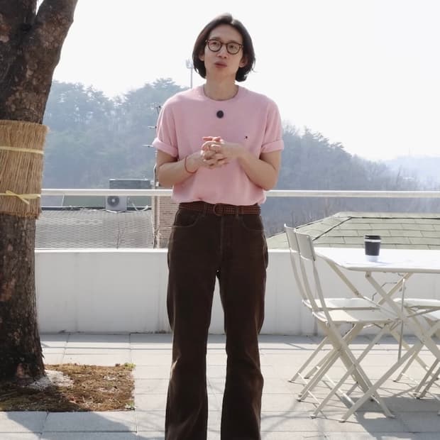 랭글러 브라운 부츠컷 데님팬츠