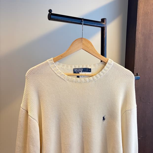 15606 - 폴로 랄프로렌 화이트 니트