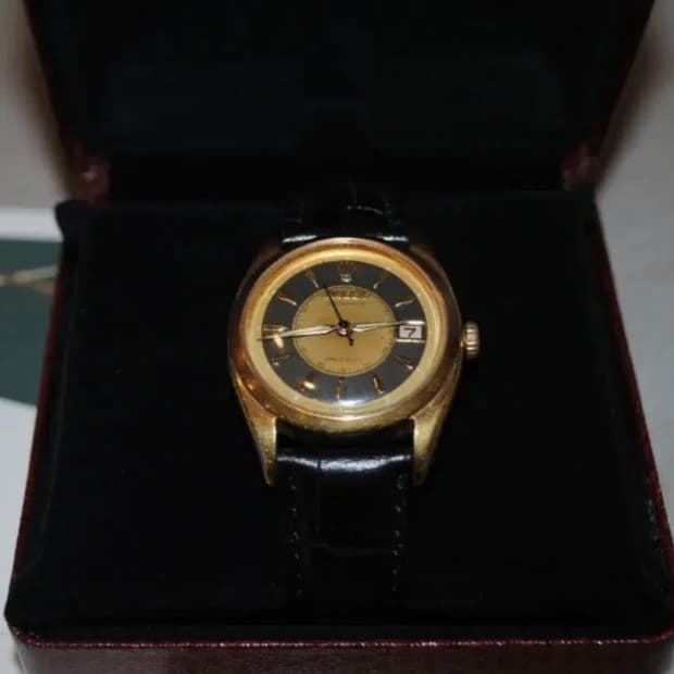 롤렉스 오이스터 투톤다이얼 '턱시도 골드' 워치