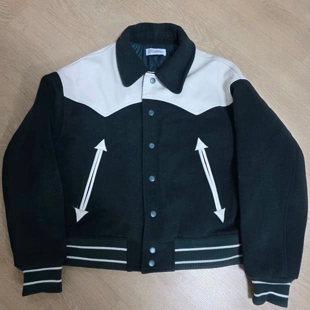 파르티멘토 배색 바시티 자켓 S