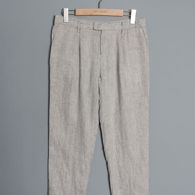 無印良品 Linen Tapered Slacks (27)