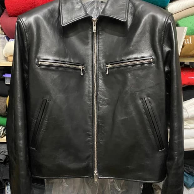 [M] 쿠어 카우하이드 싱글 래더자켓