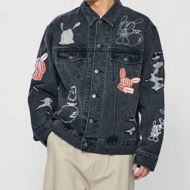 XLARGE  x SKOLOCT  Graffiti DENIM JACKET