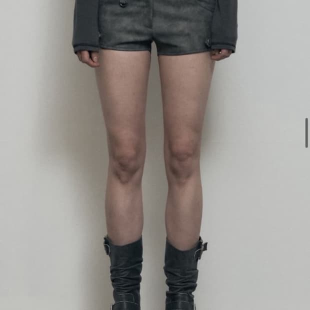 보헤미안서울 모터사이클 쇼츠 반바지 차콜
