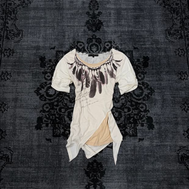 Japanese 00s archive native feather laye