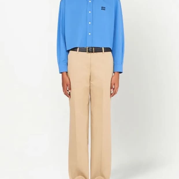 미우미우 스트레이트 치노 팬츠 